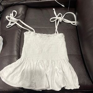 tie strap tank top from forever 21. only worn few times- in good condition